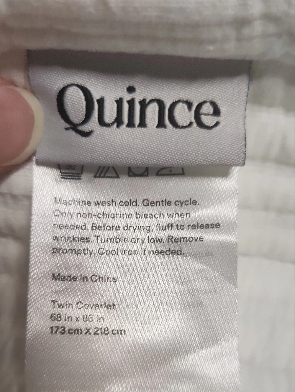 Quince Twin Cotton Matelasse Coverlet Blanket Bedspread